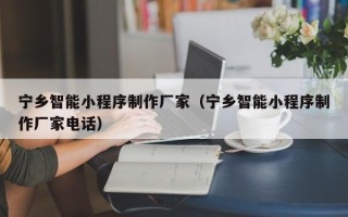 德清宁乡智能小程序制作厂家（宁乡智能小程序制作厂家电话）